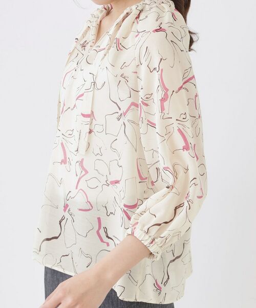 COUP DE CHANCE / クードシャンス シャツ・ブラウス | 【手洗い可】シアーローン花柄ブラウス | 詳細17