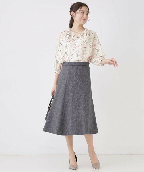 COUP DE CHANCE / クードシャンス シャツ・ブラウス | 【手洗い可】シアーローン花柄ブラウス | 詳細3