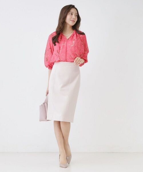 COUP DE CHANCE / クードシャンス シャツ・ブラウス | 【手洗い可】シアーローン花柄ブラウス | 詳細6