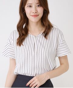 COUP DE CHANCE / クードシャンス シャツ・ブラウス | 【手洗い可／日本製／一枚着／ジャケットイン】チェーン柄ブラウス