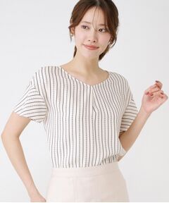 COUP DE CHANCE / クードシャンス シャツ・ブラウス | 【手洗い可／日本製／一枚着／ジャケットイン】チェーン柄ブラウス