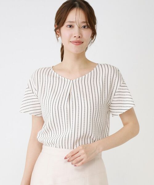 COUP DE CHANCE / クードシャンス シャツ・ブラウス | 【手洗い可／日本製／一枚着／ジャケットイン】チェーン柄ブラウス | 詳細10