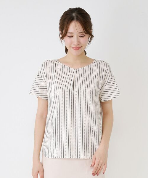 COUP DE CHANCE / クードシャンス シャツ・ブラウス | 【手洗い可／日本製／一枚着／ジャケットイン】チェーン柄ブラウス | 詳細13