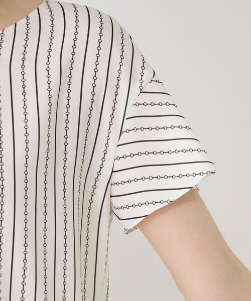 COUP DE CHANCE / クードシャンス シャツ・ブラウス | 【手洗い可／日本製／一枚着／ジャケットイン】チェーン柄ブラウス | 詳細17