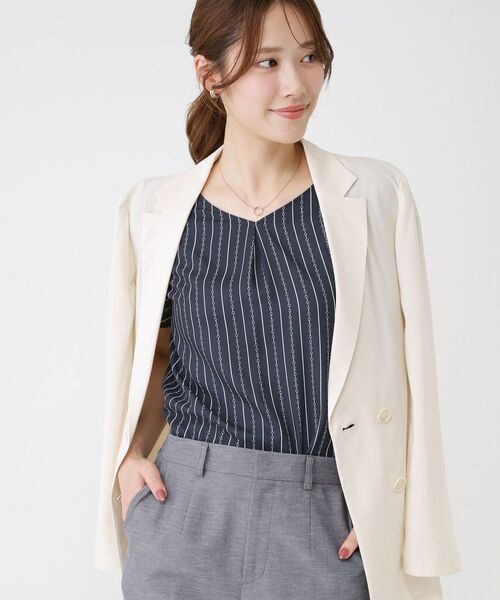 COUP DE CHANCE / クードシャンス シャツ・ブラウス | 【手洗い可／日本製／一枚着／ジャケットイン】チェーン柄ブラウス | 詳細6