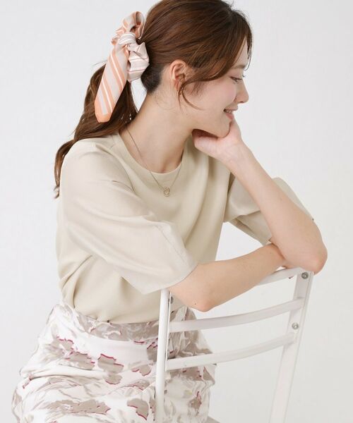 COUP DE CHANCE / クードシャンス シャツ・ブラウス | 【手洗い可／日本製／袖シアー感】異素材ドッキングブラウス | 詳細2