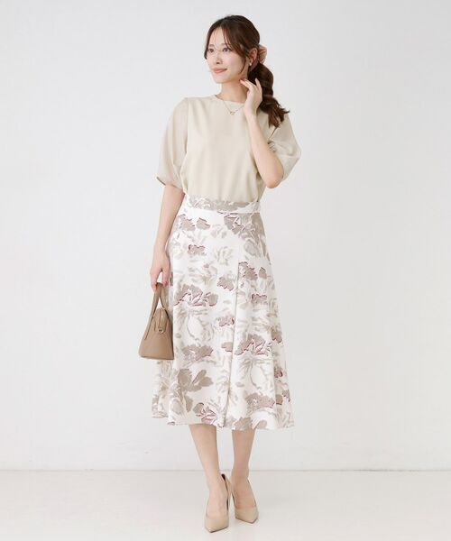 COUP DE CHANCE / クードシャンス シャツ・ブラウス | 【手洗い可／日本製／袖シアー感】異素材ドッキングブラウス | 詳細3