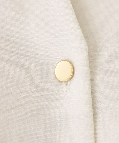 COUP DE CHANCE / クードシャンス シャツ・ブラウス | 【手洗い可／セットアップ可】麻調キーネックブラウス | 詳細11