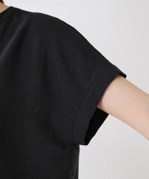 COUP DE CHANCE / クードシャンス シャツ・ブラウス | 【手洗い可／セットアップ可】麻調キーネックブラウス | 詳細19