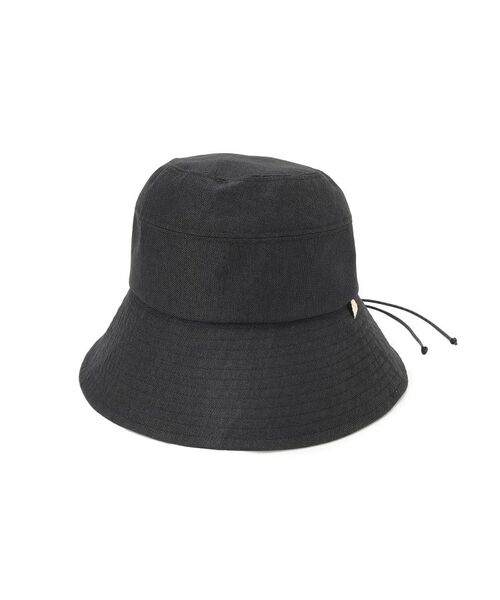 COUP DE CHANCE / クードシャンス ハット | ステッチハット／洗える／UVカット（遮光率90％）／サイズ調整可能（ブラック(019)）