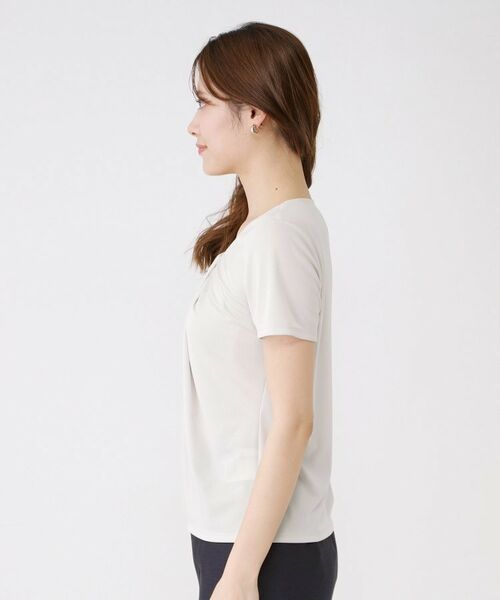 COUP DE CHANCE / クードシャンス カットソー | 【手洗い可／日本製／一枚着／ジャケットイン】タックデザインのジャージートップス | 詳細14