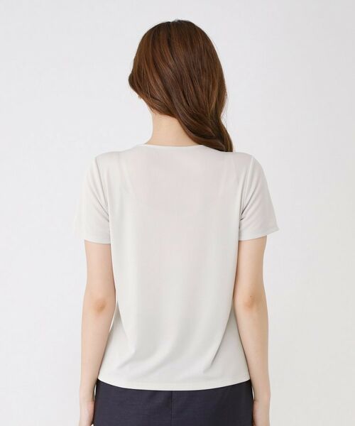 COUP DE CHANCE / クードシャンス カットソー | 【手洗い可／日本製／一枚着／ジャケットイン】タックデザインのジャージートップス | 詳細15