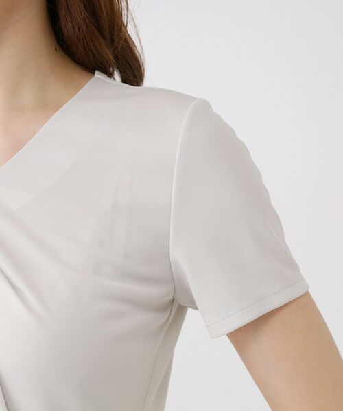 COUP DE CHANCE / クードシャンス カットソー | 【手洗い可／日本製／一枚着／ジャケットイン】タックデザインのジャージートップス | 詳細17