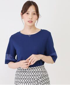 COUP DE CHANCE / クードシャンス カットソー | 【手洗い可／日本製】異素材ドッキングのプルオーバー