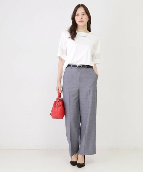 COUP DE CHANCE / クードシャンス カットソー | 【手洗い可／日本製】異素材ドッキングのプルオーバー | 詳細3