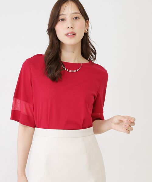 COUP DE CHANCE / クードシャンス カットソー | 【手洗い可／日本製】異素材ドッキングのプルオーバー | 詳細5