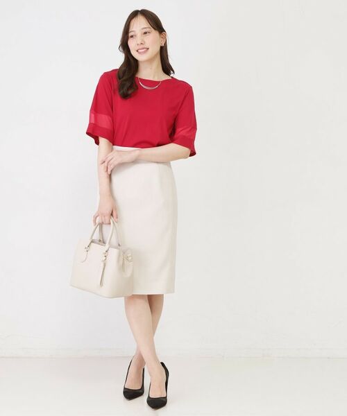 COUP DE CHANCE / クードシャンス カットソー | 【手洗い可／日本製】異素材ドッキングのプルオーバー | 詳細7