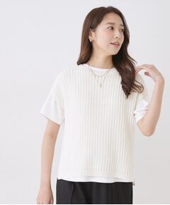 COUP DE CHANCE / クードシャンス ニット・セーター | 【手洗い可】透かしノースリーブニット