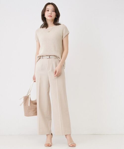 COUP DE CHANCE / クードシャンス ニット・セーター | 【手洗い可】透かしノースリーブニット | 詳細11