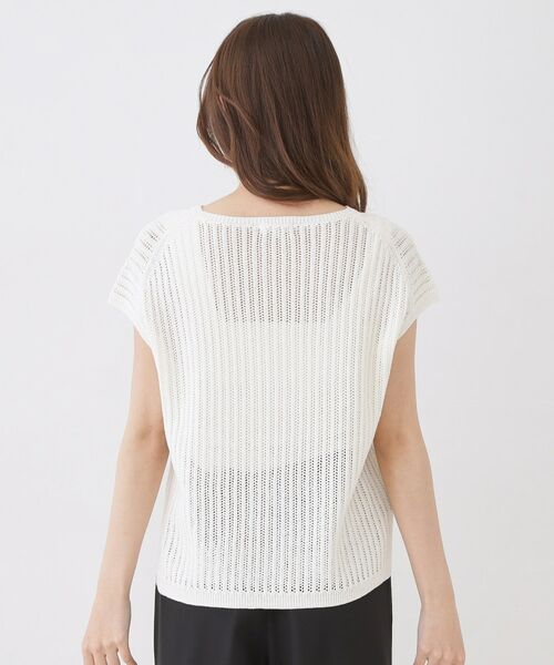 COUP DE CHANCE / クードシャンス ニット・セーター | 【手洗い可】透かしノースリーブニット | 詳細15