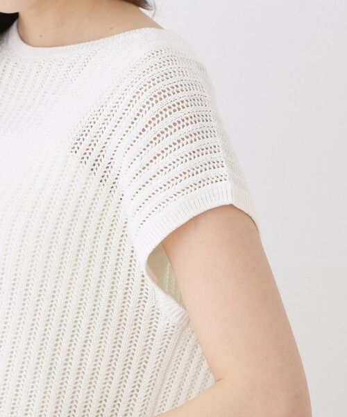 COUP DE CHANCE / クードシャンス ニット・セーター | 【手洗い可】透かしノースリーブニット | 詳細17