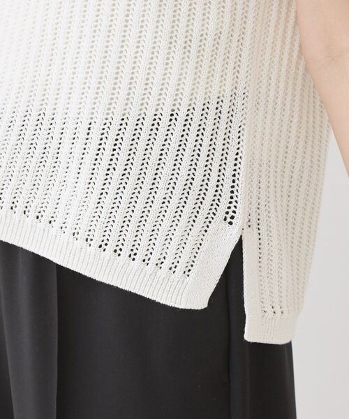COUP DE CHANCE / クードシャンス ニット・セーター | 【手洗い可】透かしノースリーブニット | 詳細18