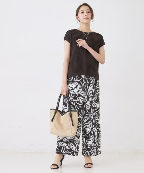 COUP DE CHANCE / クードシャンス ニット・セーター | 【手洗い可】透かしノースリーブニット | 詳細7