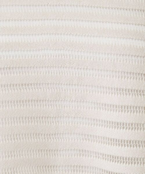 COUP DE CHANCE / クードシャンス ニット・セーター | 【手洗い可】透かしシアーボーダーニット | 詳細4