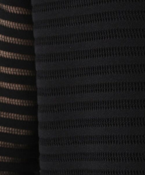 COUP DE CHANCE / クードシャンス ニット・セーター | 【手洗い可】透かしシアーボーダーニット | 詳細8