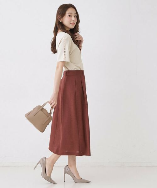 COUP DE CHANCE / クードシャンス ニット・セーター | 【手洗い可／日本製／接触冷感】袖クロス編みニット | 詳細10