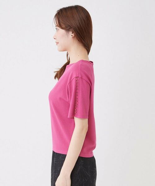 COUP DE CHANCE / クードシャンス ニット・セーター | 【手洗い可／日本製／接触冷感】袖クロス編みニット | 詳細13