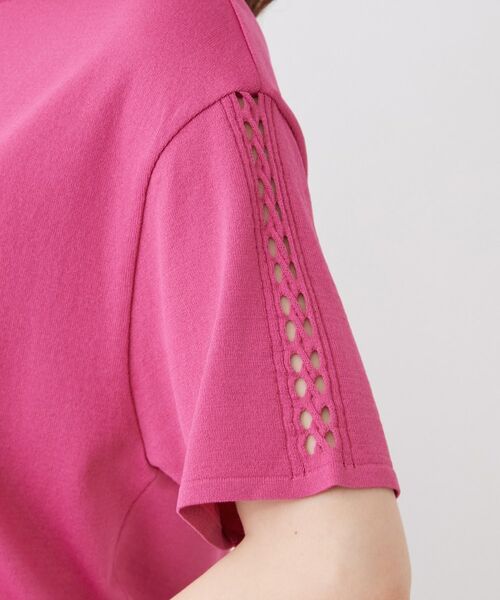 COUP DE CHANCE / クードシャンス ニット・セーター | 【手洗い可／日本製／接触冷感】袖クロス編みニット | 詳細16