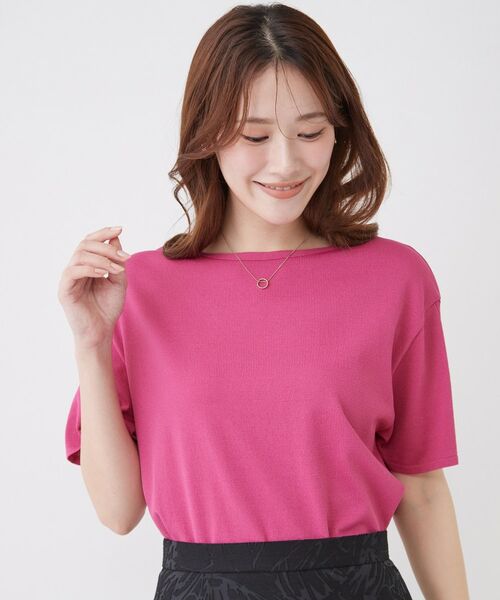 COUP DE CHANCE / クードシャンス ニット・セーター | 【手洗い可／日本製／接触冷感】袖クロス編みニット | 詳細5