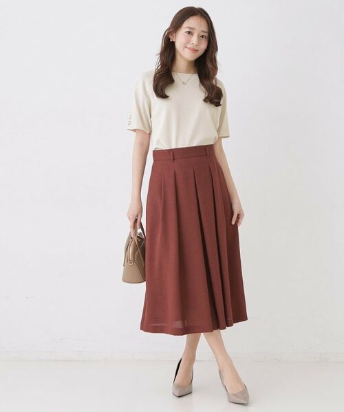 COUP DE CHANCE / クードシャンス ニット・セーター | 【手洗い可／日本製／接触冷感】袖クロス編みニット | 詳細9