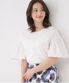 COUP DE CHANCE / クードシャンス カットソー | 【手洗い可／日本製】ギャザーフレアスリーブ　プルオーバー