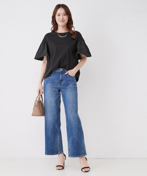 COUP DE CHANCE / クードシャンス カットソー | 【手洗い可／日本製】ギャザーフレアスリーブ　プルオーバー | 詳細3