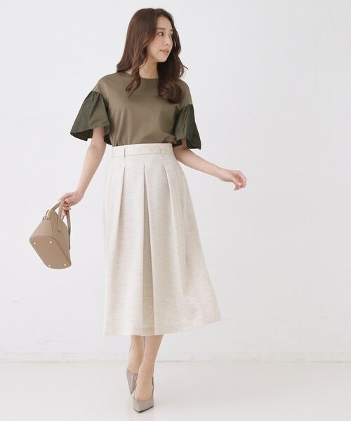 COUP DE CHANCE / クードシャンス カットソー | 【手洗い可／日本製】ギャザーフレアスリーブ　プルオーバー | 詳細7