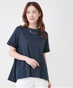 COUP DE CHANCE / クードシャンス カットソー | 【手洗い可／日本製】バックペプラムデザイン プルオーバー