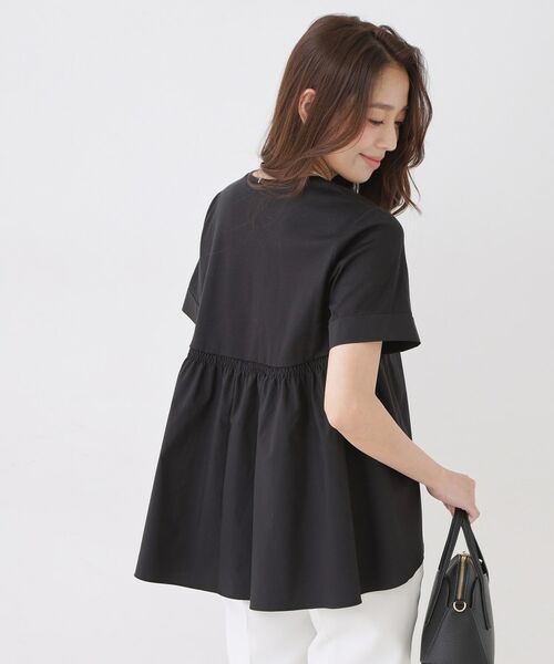 COUP DE CHANCE / クードシャンス カットソー | 【手洗い可/日本製】バックペプラムデザイン プルオーバー | 詳細10