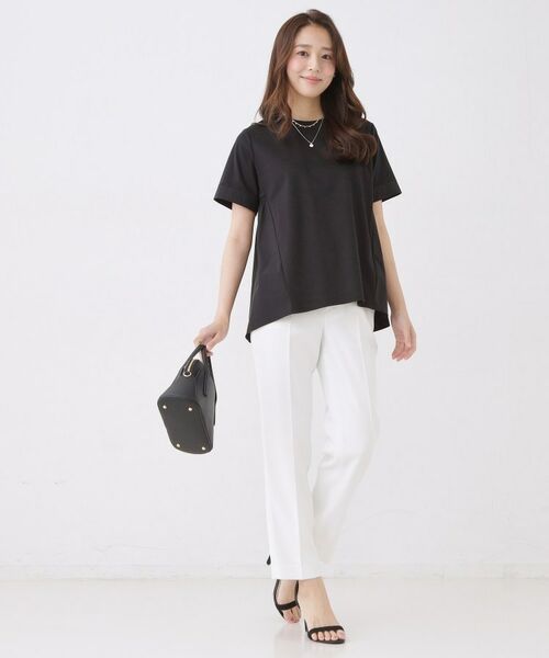 COUP DE CHANCE / クードシャンス カットソー | 【手洗い可/日本製】バックペプラムデザイン プルオーバー | 詳細11