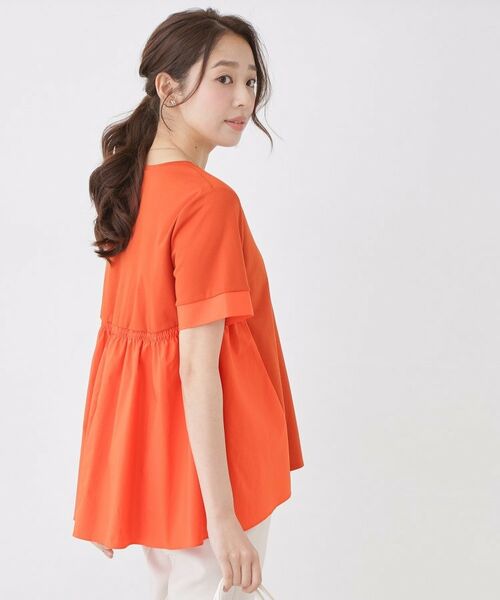 COUP DE CHANCE / クードシャンス カットソー | 【手洗い可/日本製】バックペプラムデザイン プルオーバー | 詳細13