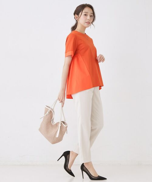 COUP DE CHANCE / クードシャンス カットソー | 【手洗い可/日本製】バックペプラムデザイン プルオーバー | 詳細14