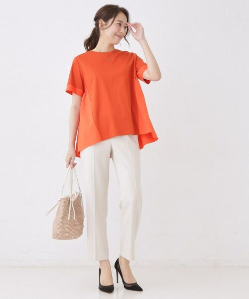 COUP DE CHANCE / クードシャンス カットソー | 【手洗い可/日本製】バックペプラムデザイン プルオーバー | 詳細15