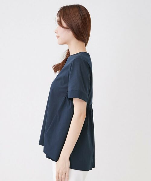 COUP DE CHANCE / クードシャンス カットソー | 【手洗い可/日本製】バックペプラムデザイン プルオーバー | 詳細18