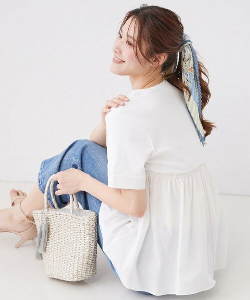 COUP DE CHANCE / クードシャンス カットソー | 【手洗い可/日本製】バックペプラムデザイン プルオーバー | 詳細2