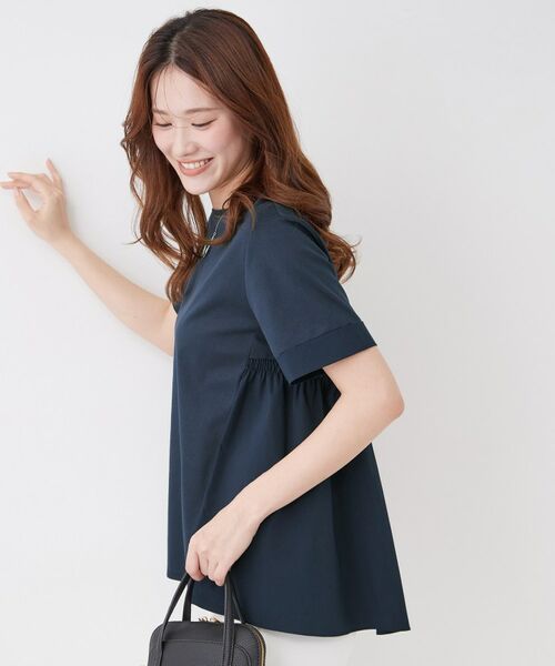 COUP DE CHANCE / クードシャンス カットソー | 【手洗い可/日本製】バックペプラムデザイン プルオーバー | 詳細5