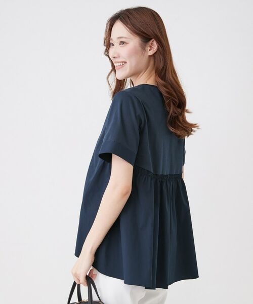 COUP DE CHANCE / クードシャンス カットソー | 【手洗い可/日本製】バックペプラムデザイン プルオーバー | 詳細6