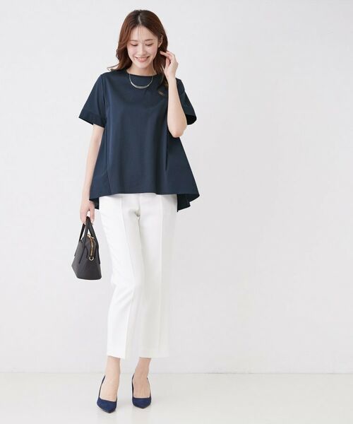 COUP DE CHANCE / クードシャンス カットソー | 【手洗い可/日本製】バックペプラムデザイン プルオーバー | 詳細7