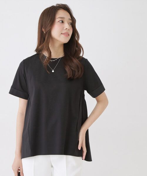 COUP DE CHANCE / クードシャンス カットソー | 【手洗い可/日本製】バックペプラムデザイン プルオーバー | 詳細9