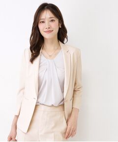 COUP DE CHANCE / クードシャンス テーラードジャケット | 【手洗い可／日本製／接触冷感】リネンライクテーラードジャケット